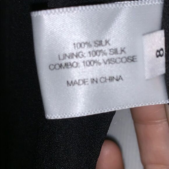 Proenza Schouler NWOT Pleated Silk Drop Waist Mini Dress in Black Size 8 - Picture 11 of 12